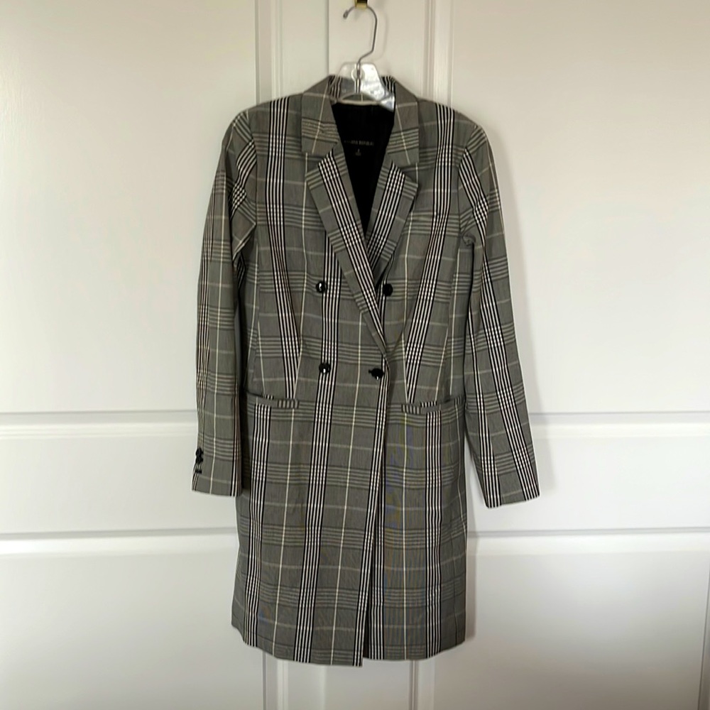 Womens Banana Republic plaid blazer/coat